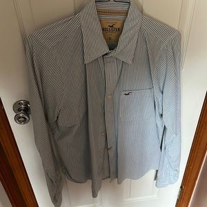 Hollister Blue Striped Long Sleeve